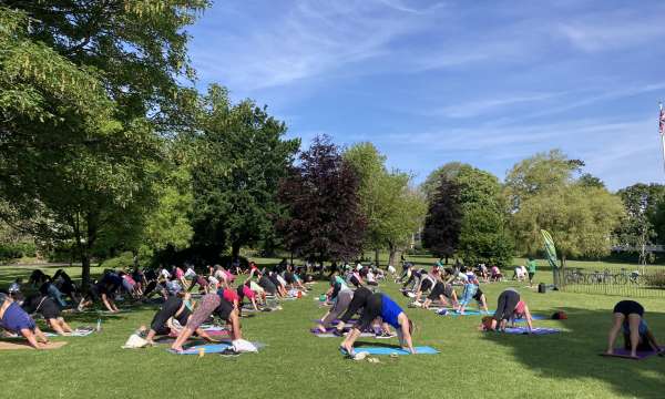 Park Yoga in Rock Park, Barnstaple