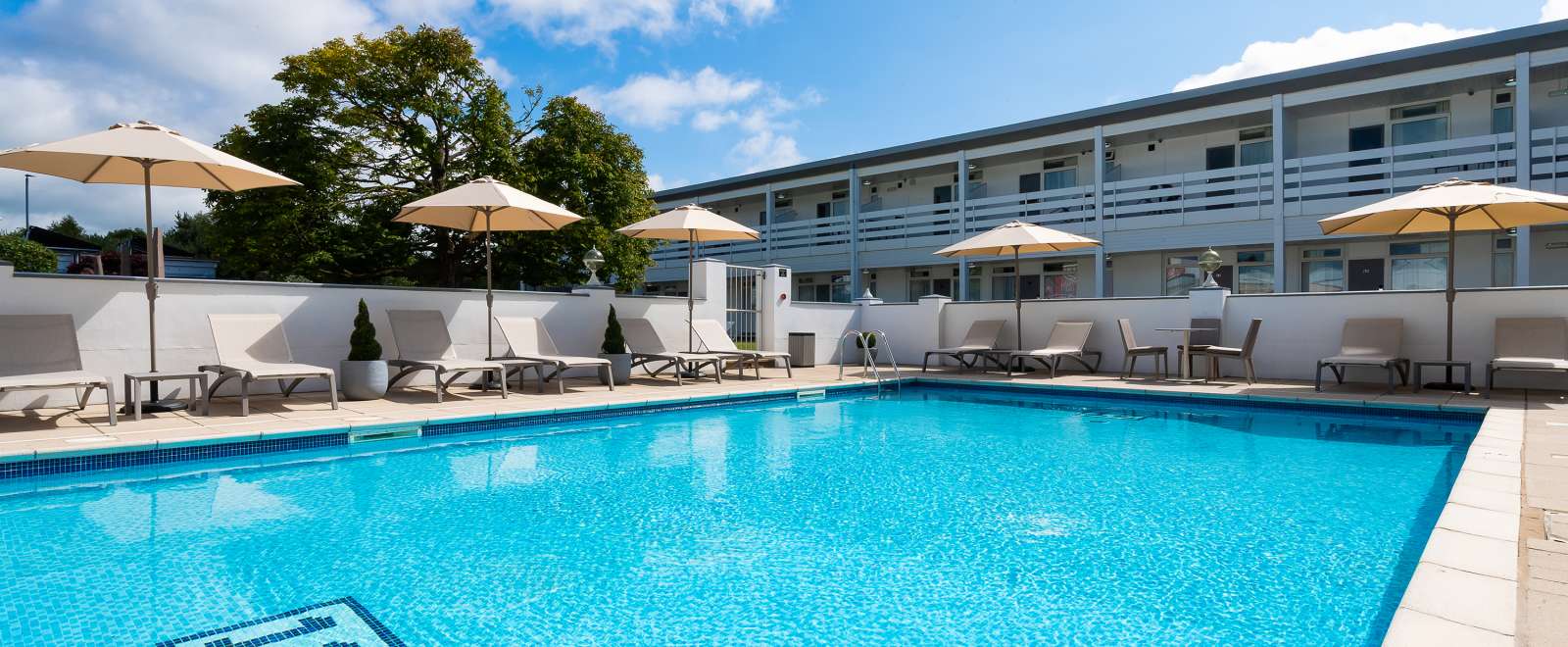 Barnstaple Hotel Outdoor Pool and Loungers