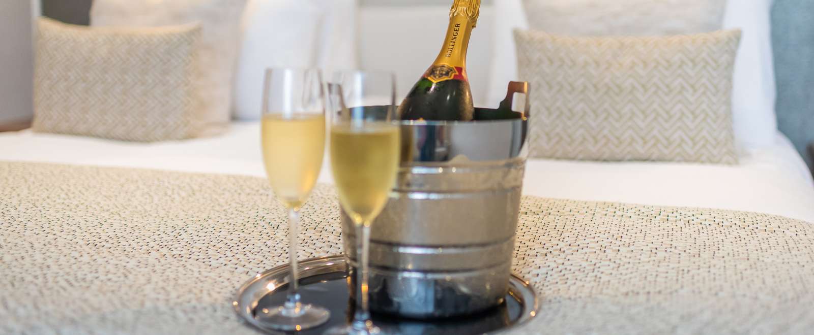 Champagne in ice bucket