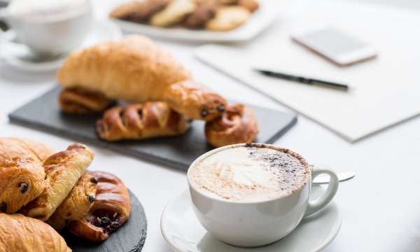 coffee and danish pastries