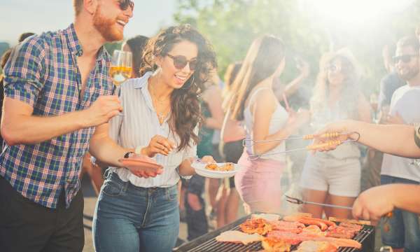 friends at a bbq