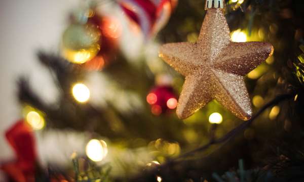 Christmas decorations on a Christmas Tree