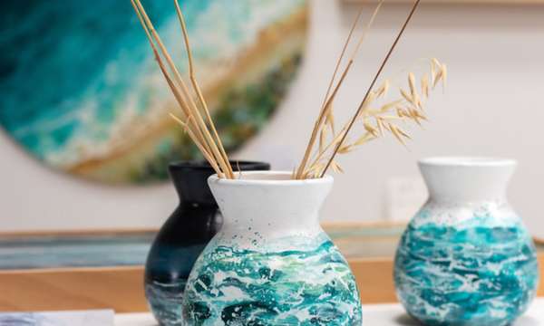 Vase painting with Georgia Morgan Art