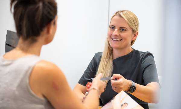 Woman becoming member at Barnstaple Health & Leisure
