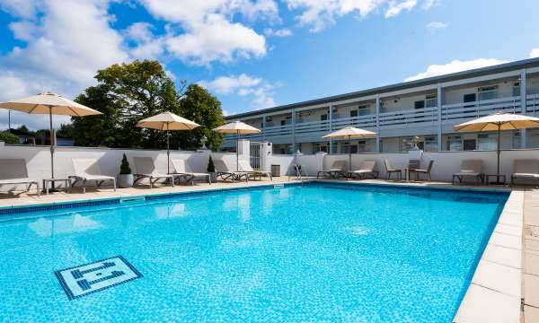 Barnstaple Hotel Outdoor Pool and Loungers