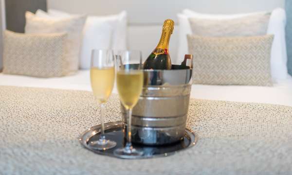 Champagne in ice bucket