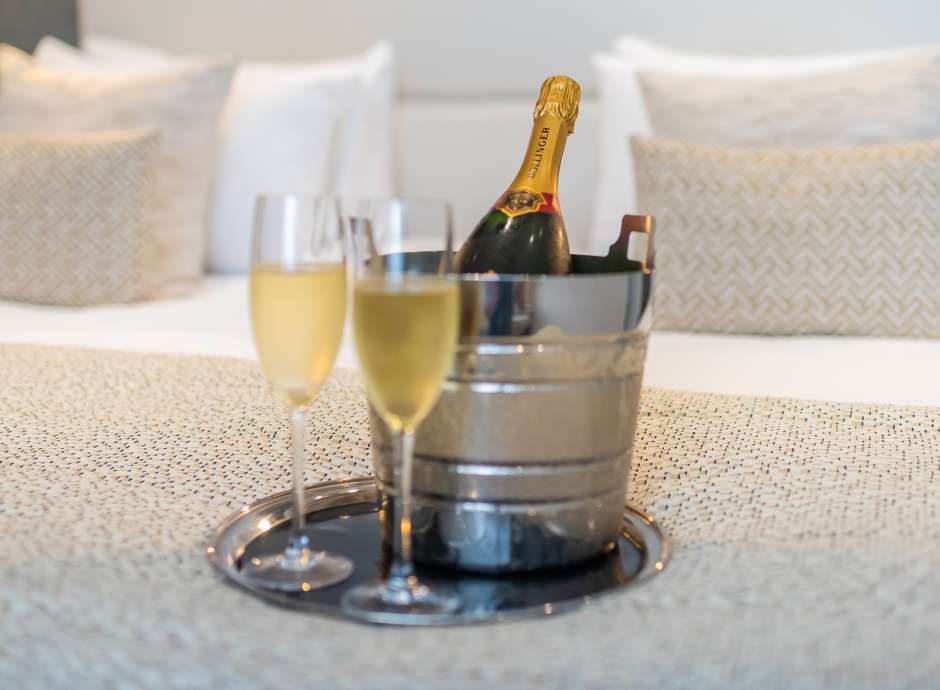 Champagne in ice bucket