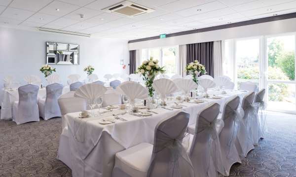 Barnstaple Hotel Ashford Suite Wedding Meal Tables