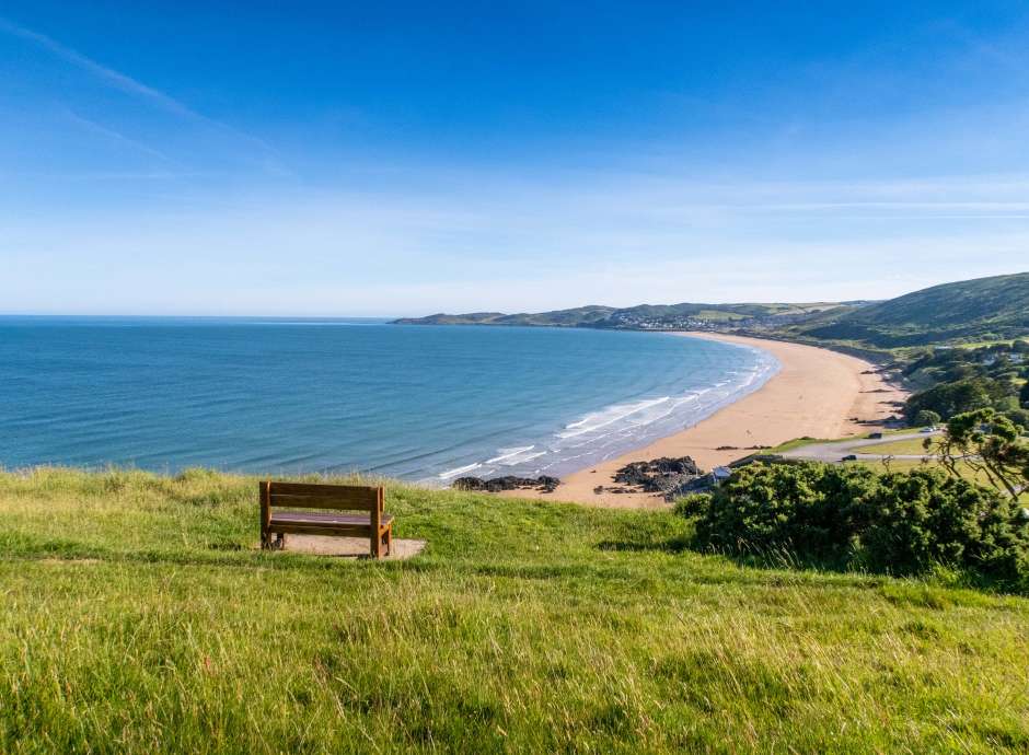 Bench Overlooking Putsburough Sands and Woolacombe